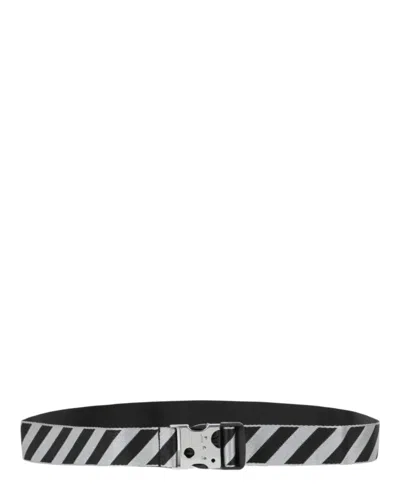 Shop Off-white Meteor Tuc Strip Tape H40 Belt In Black