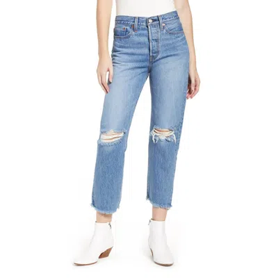 Shop Levi's Wedgie High Waist Jeans In Uncovered Truths In Multi