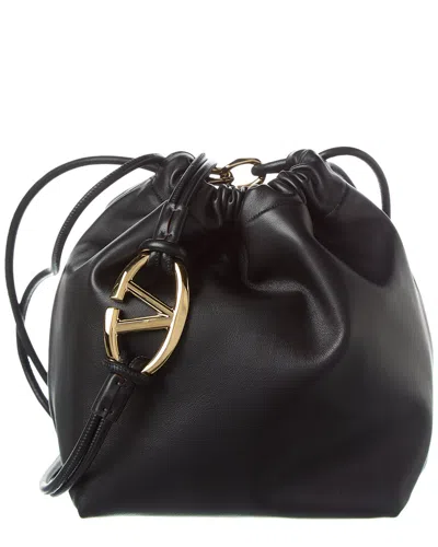 Shop Valentino Sac Vlogo Pouf Bag In Black