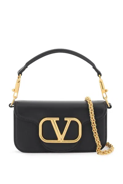 Shop Valentino Small Locò Shoulder Bag In Nero