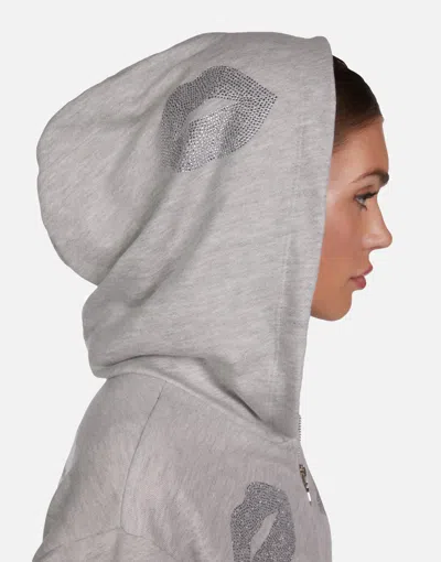 Lauren Moshi Lachelle Crystal Multi Lips In Heather Grey