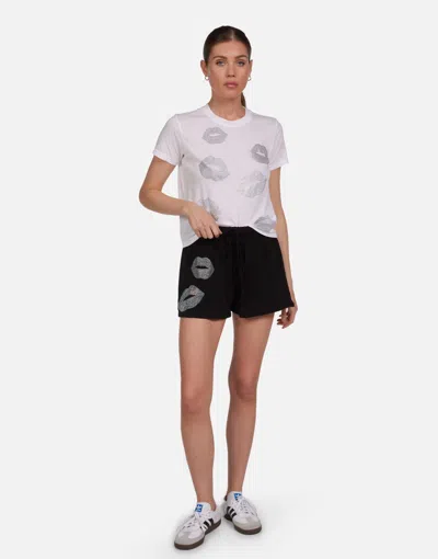 Lauren Moshi Ursula Crystal Multi Lips In White