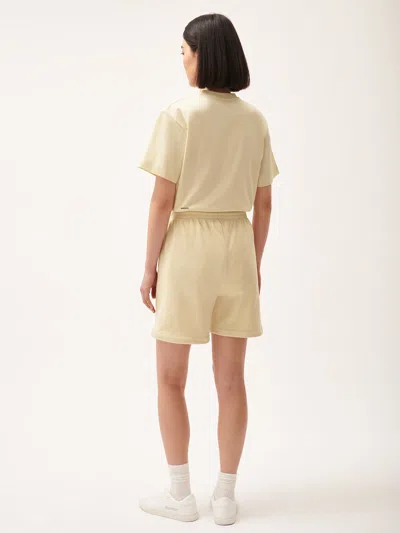 Pangaia 365 Midweight Mid-length Shorts In Travertine Beige