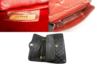 Pre-owned Chanel Diana Black Leather Shoulder Bag ()