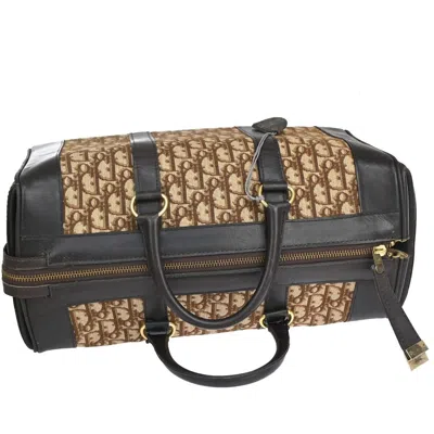 Shop Dior Trotter Beige Canvas Travel Bag ()