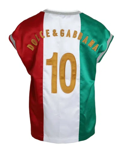 Shop Dolce & Gabbana Multicolor Jersey Sleeveless Tank Men's T-shirt