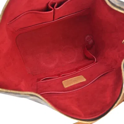 Pre-owned Louis Vuitton Amfar Brown Canvas Shoulder Bag ()