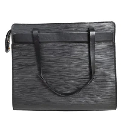 Pre-owned Louis Vuitton Croisette Black Leather Shoulder Bag ()