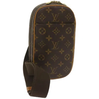Pre-owned Louis Vuitton Gange Brown Canvas Shoulder Bag ()