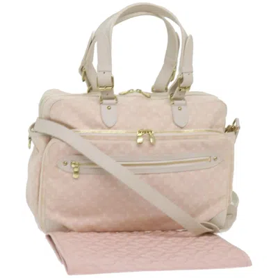 Pre-owned Louis Vuitton Mini Lin Pink Canvas Shoulder Bag ()
