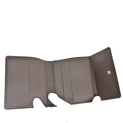 Pre-owned Louis Vuitton Porte Billet Brown Leather Wallet  ()