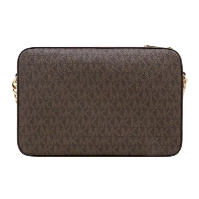 Michael Kors Jet Set Item Large East West Crossbody Bag In Brown