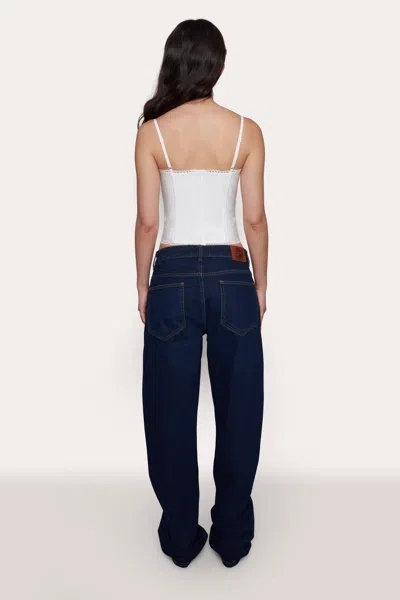 Danielle Guizio Ny Cotton Scallop Corset In White