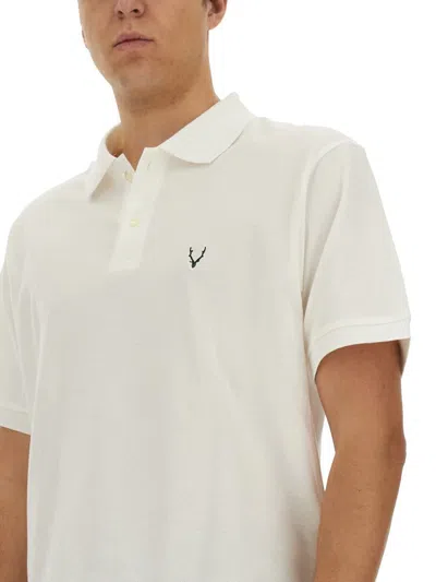 Shop South2 West8 Cotton Polo In White