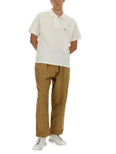 Shop South2 West8 Cotton Polo In White