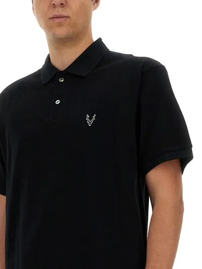 Shop South2 West8 Cotton Polo In Black
