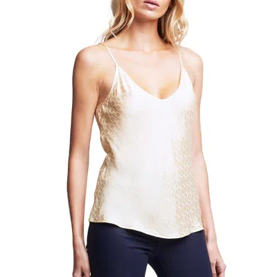 Shop L Agence Lexi Camisole Top In Gold