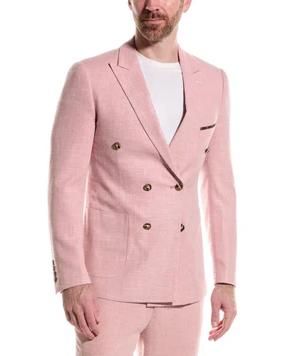 Shop Paisley & Gray Soho Slim Fit Jacket In Pink