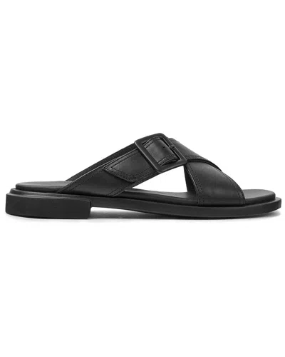 Shop Camper Edy Leather X-strap Sandal In Black