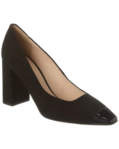 Shop Bruno Magli Melania Suede Pump In Black