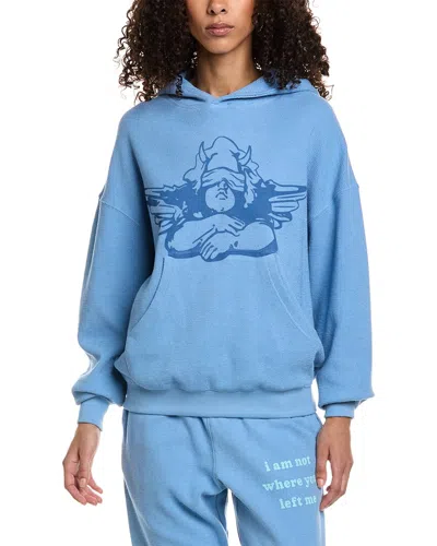 Shop Boys Lie Not Where You Left Me Hoodie In Blue