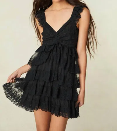 Shop Loveshackfancy Federica Dress In Black