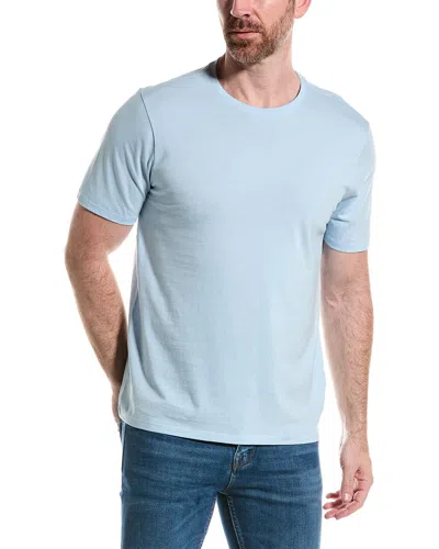 Shop Vince Solid T-shirt In Blue