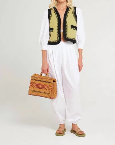 Antik Batik Karo Sarouel Harem Pant In White In White