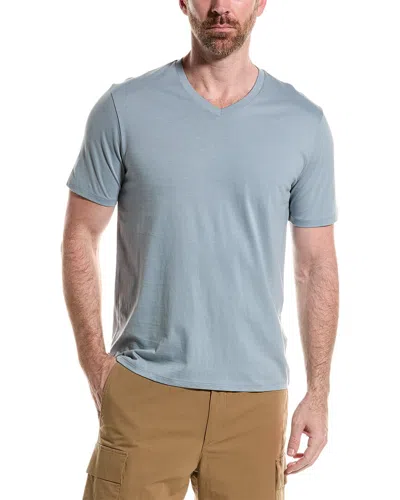 Shop Vince V-neck T-shirt In Blue