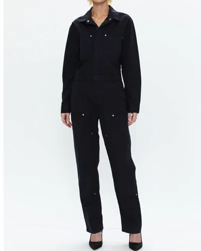 Pistola Abigail Carpenter Jumpsuit In Black In Black