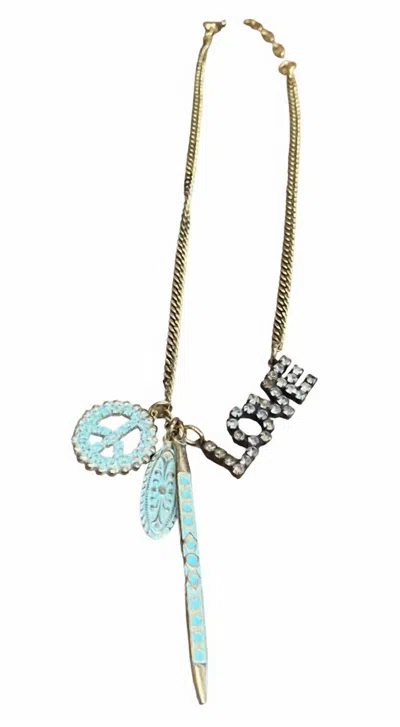 Shop Tova Charming Necklace In Blue