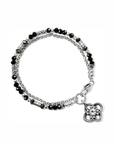 Shop Brighton Women's Gleam On Dusk Bracelet In Silver-black In Multi