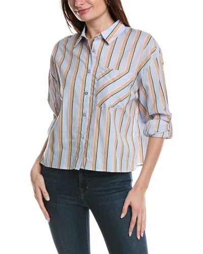 Shop Laundry By Shelli Segal Cropped Shirt In Multi
