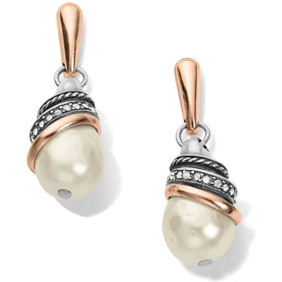Shop Brighton Women's Pearl French Wire Earrings In Silver-white In Multi