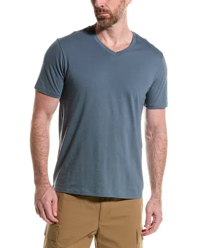 Shop Vince V-neck T-shirt In Blue