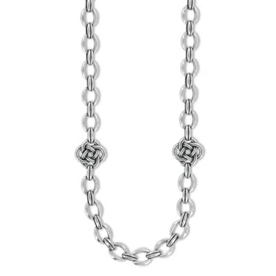 Shop Brighton Women's Interlock Knot Link Necklace In Silver