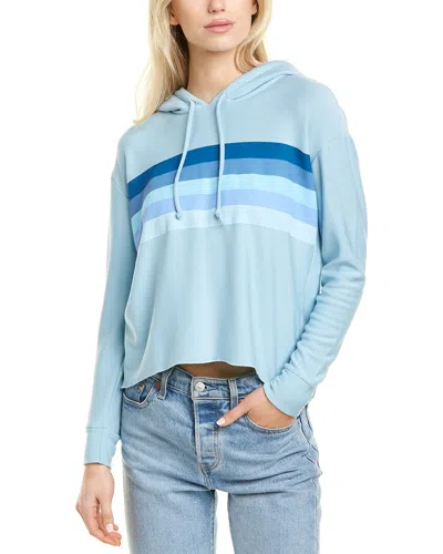 Shop Chaser Stripes Pullover Hoodie In Blue