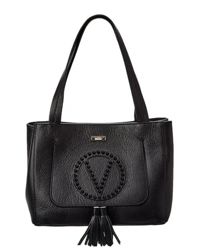 Shop Valentino By Mario Valentino Estelle Rock Leather Tote In Black