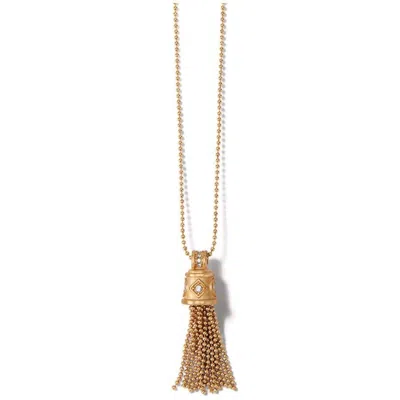 Shop Brighton Women's Meridian Zenith Tassel Necklace In Gold