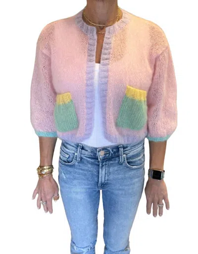 Shop Rose Carmine Mini Jacket Balloon In Candy Pastels Pink In Multi