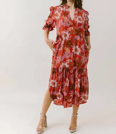 Shop Laroque Pratt Dress In Cinnamon Floral In Multi