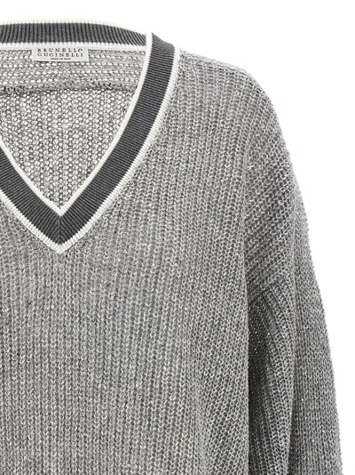 Shop Brunello Cucinelli V-neck Sweater Sweater, Cardigans Multicolor