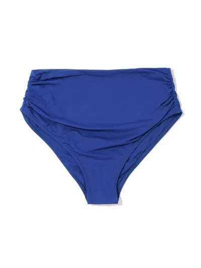 Shop Hanky Panky High Rise Cheeky Swimsuit Bottom In Blue