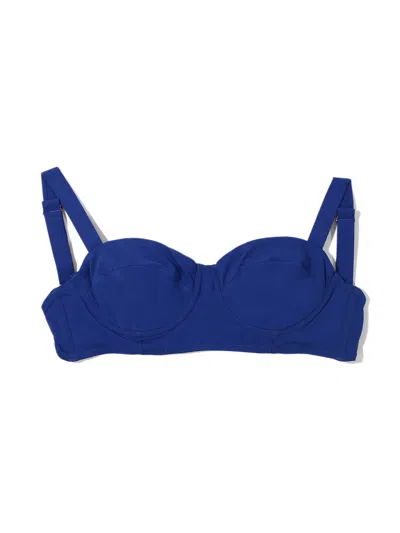 Shop Hanky Panky Balconette Bikini Swimsuit Top In Blue