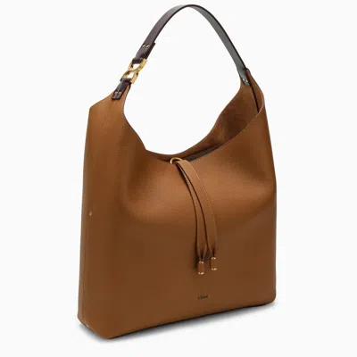 Shop Chloé Chloe Mercie Brown Leather Hobo Bag Women