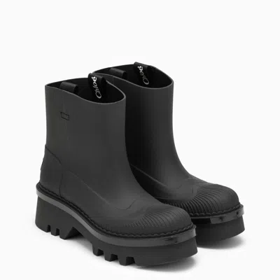 Shop Chloé Chloe Raina Waterproof Black Ankle Boot Women