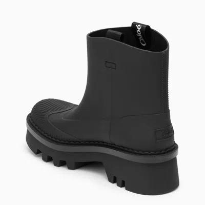 Shop Chloé Chloe Raina Waterproof Black Ankle Boot Women