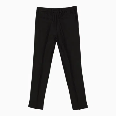 Shop Fendi Black Cotton-blend Trousers Men