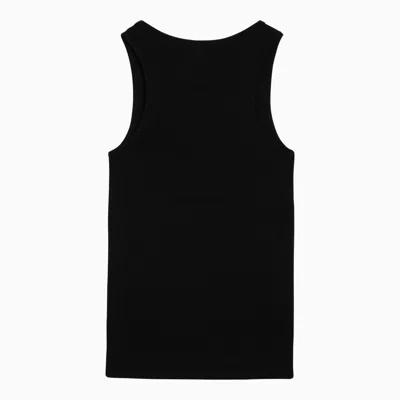 Shop Givenchy Black Cotton Tank Top With Logo Women