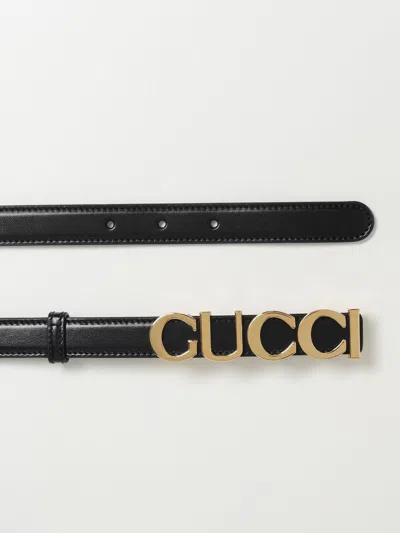 Gucci Belt 2 Logo 75 In Black